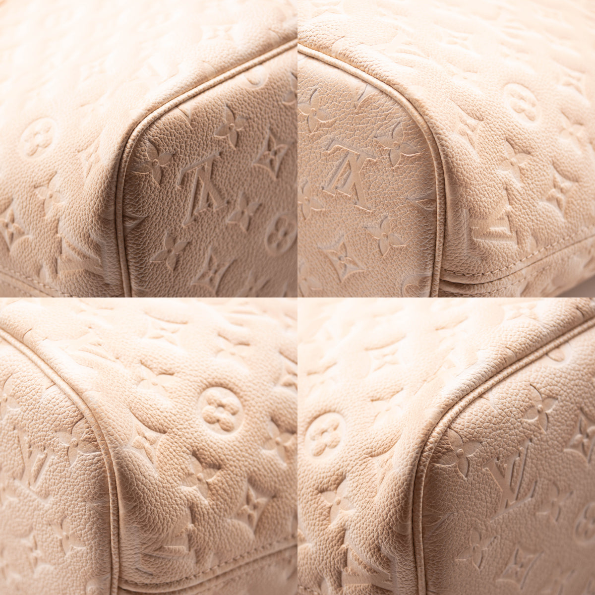 Louis Vuitton Empreinte Monogram Summer Stardust Neverfull MM Beige Clair Pink