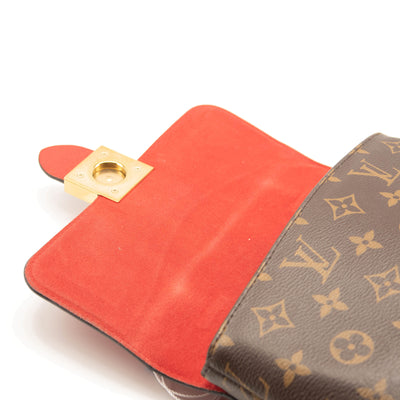 Louis Vuitton Monogram Locky BB Coquelicot Red Leather Shoulder Bag