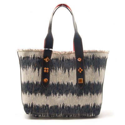Christian Louboutin Frangibus Medium Embroidered Tote Denim