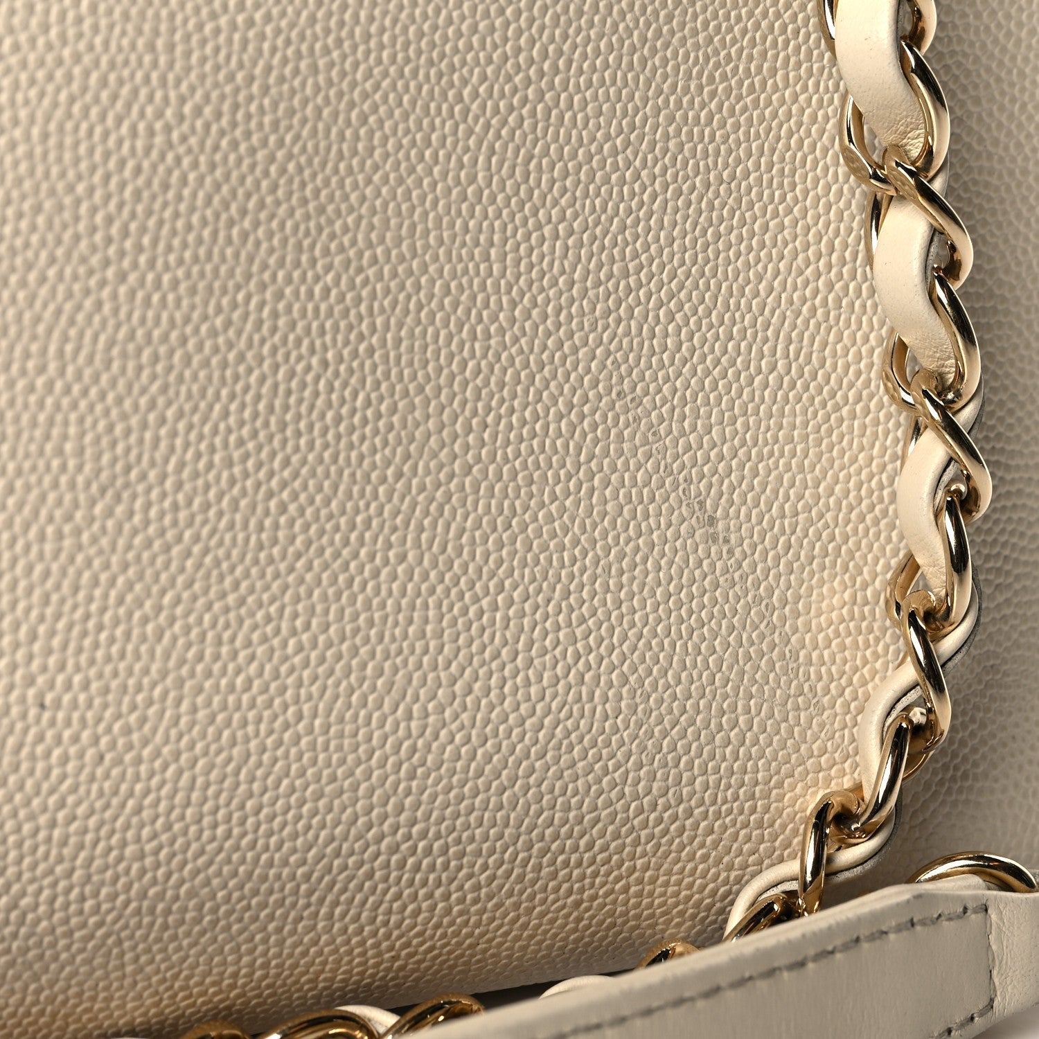 Chanel Caviar quilted large business affinity flap white