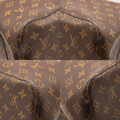 Louis Vuitton Monogram Neonoe Mm Coquelicot Brown/Red Canvas Shoulder Bag