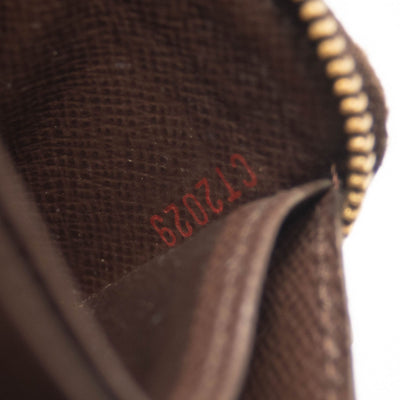 USED Louis Vuitton Damier Ebene Zippy Coin Purse