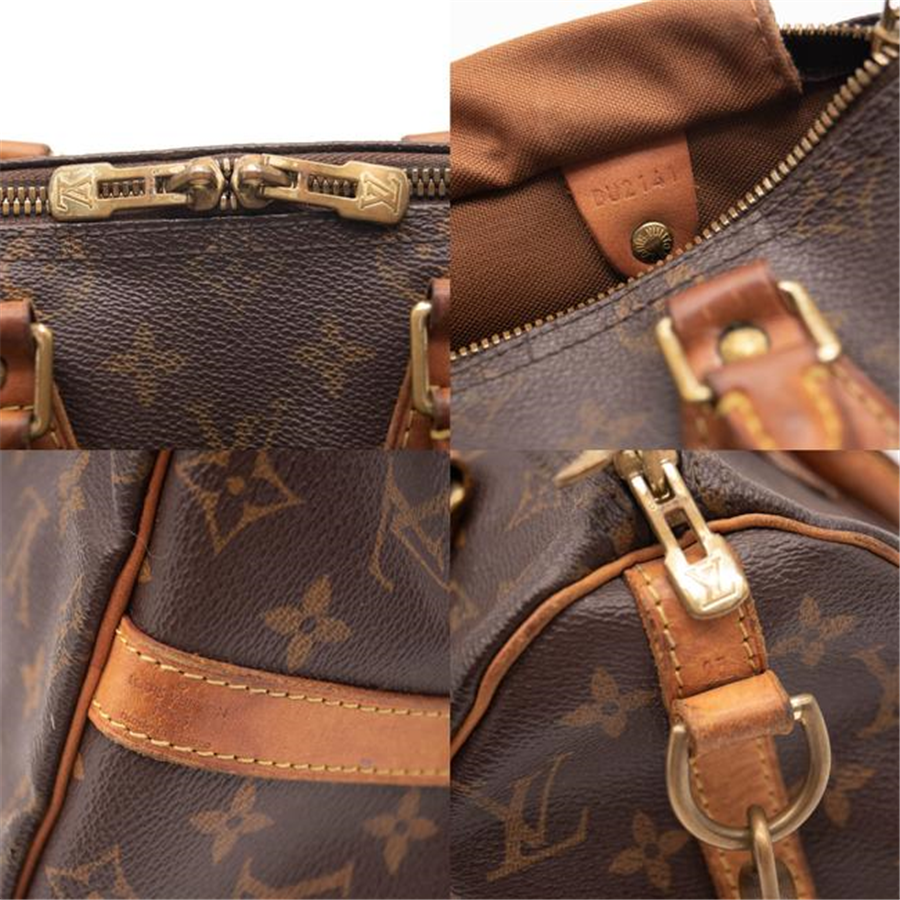 VERY USED Louis Vuitton Speedy Bandouliere 25 Brown Monogram Canvas Satchel