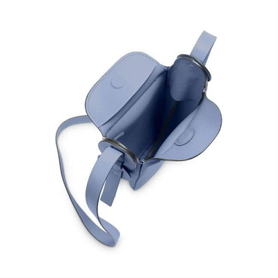 NEW Chloe Mini Darryl Blue Leather Shoulder Bag