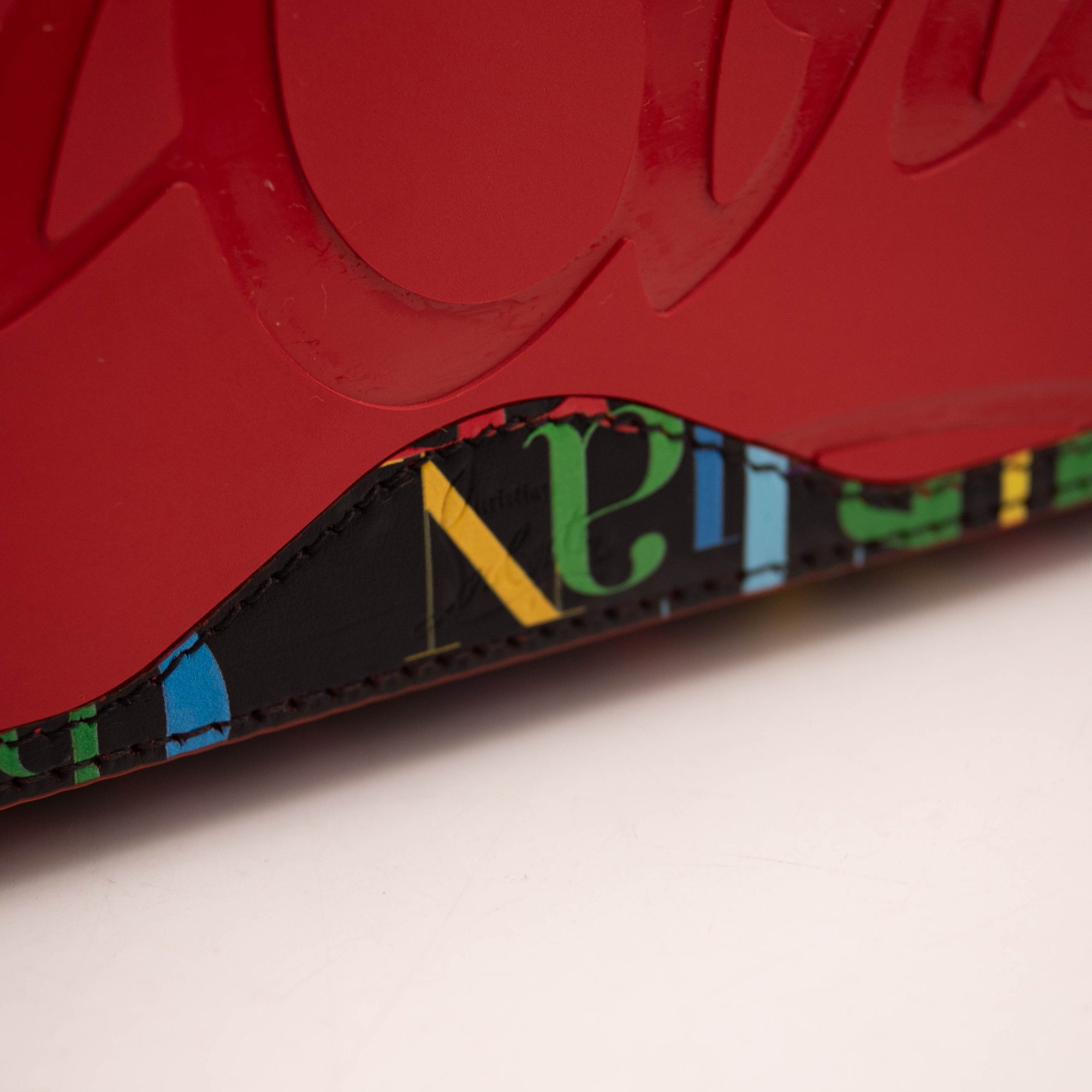 NEW Christian Louboutin Small Cabata Print Leather Tote
