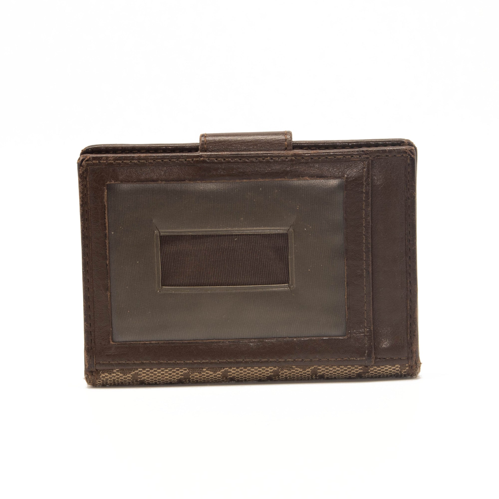 Gucci Supreme Canvas GG Monogram Compact Wallet Brown