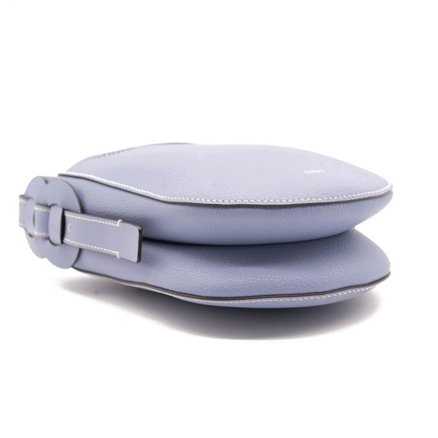 NEW Chloe Mini Darryl Blue Leather Shoulder Bag