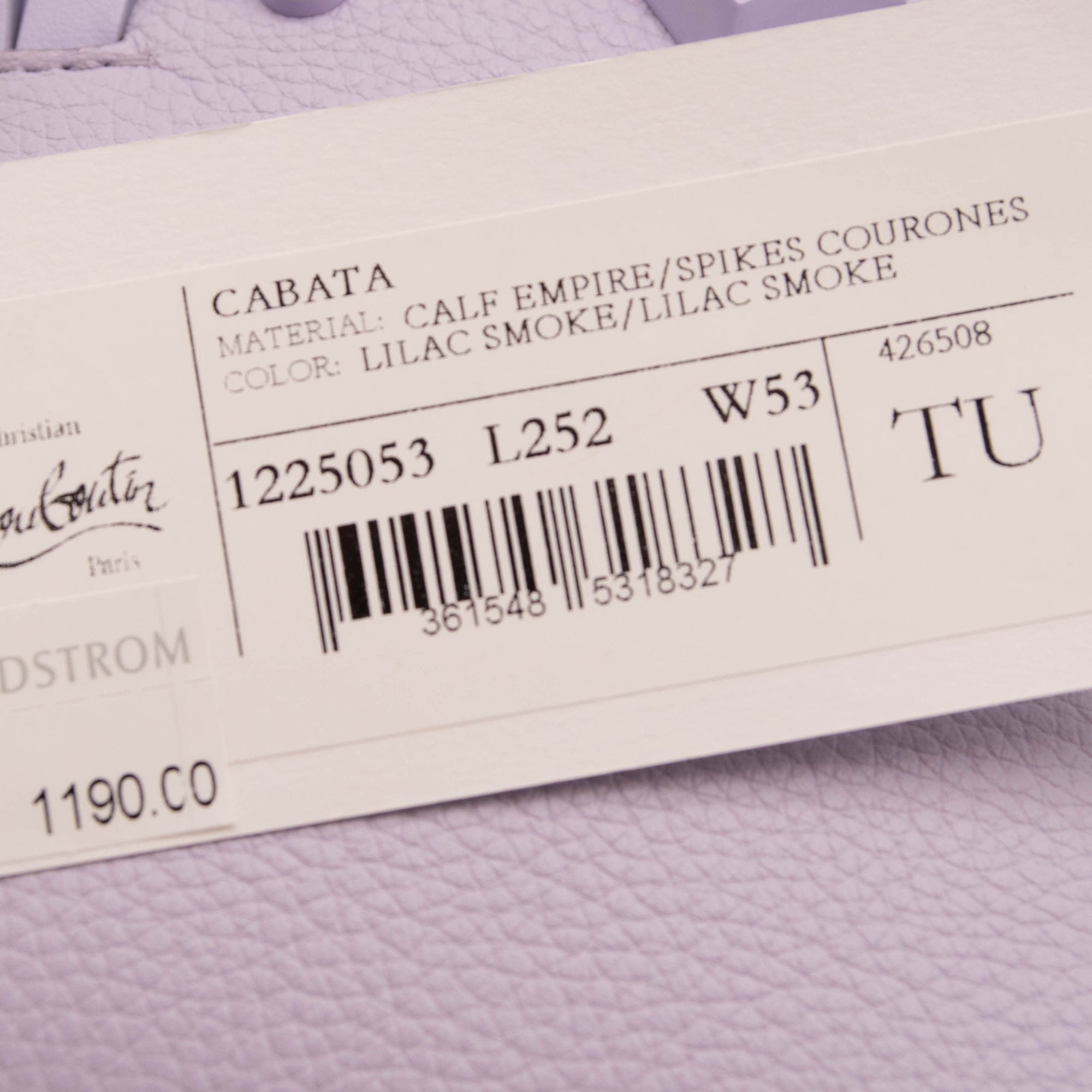 Christian Louboutin Mini Cabata North/South Leather Tote Purple