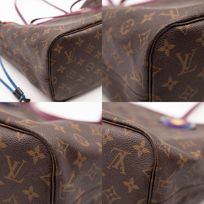 LOUIS VUITTON Monogram Totem Neverfull MM Magenta