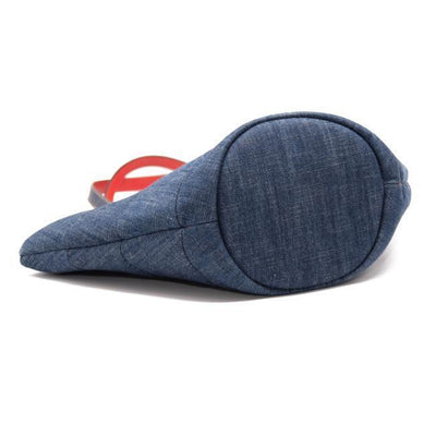 NEW Christian Louboutin Loubishore Miss Shore Weekend Blue Denim Tote