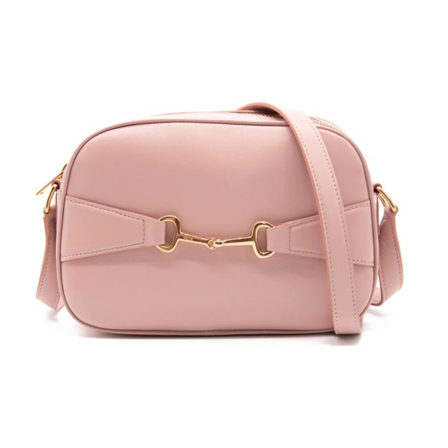 NEW Celine Camera Crecy 191353 Bus 38no Cross Body Pink Leather Shoulder Bag