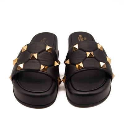 Valentino Roman Stud Platform Sandal Size 39