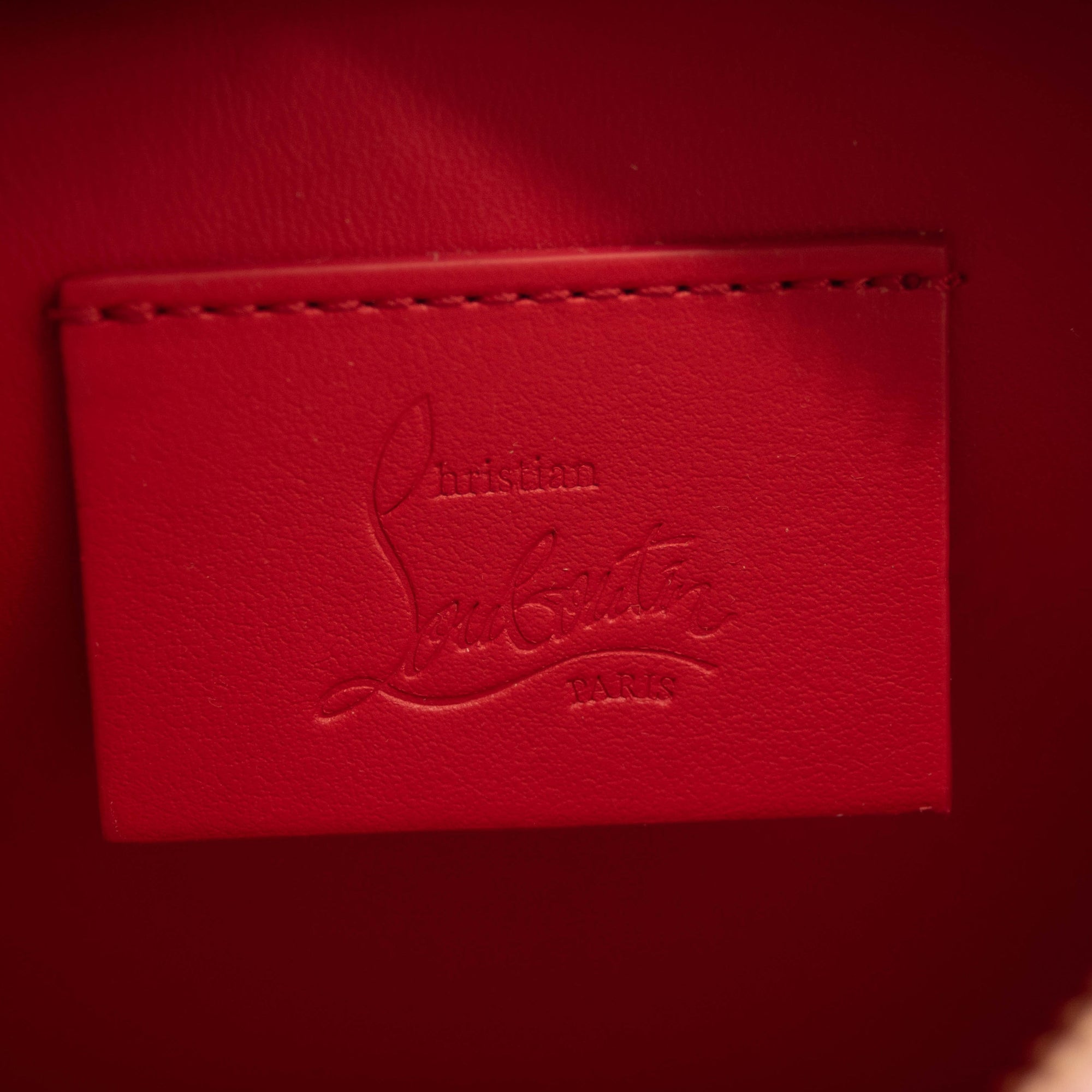 NEW Christian Louboutin Radioloubi Small Leather Crossbody Bag Pink Perforated