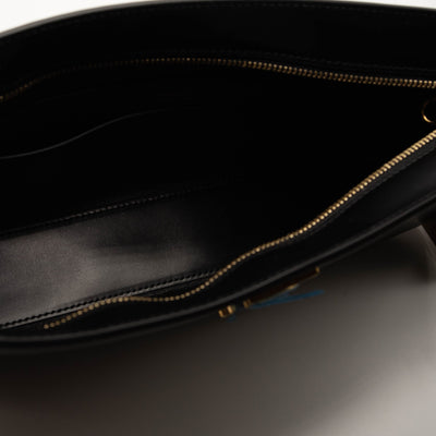 NEW Burberry Burberry TB Plaque Shoulder Bag Black