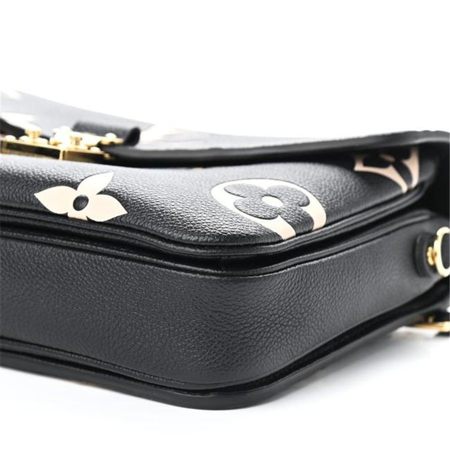 Louis Vuitton Pochette Métis Empreinte Monogram Giant Black Leather Shoulder Bag