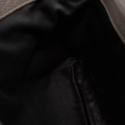 Saint Laurent Sheepskin Matelasse Chevron Monogram Large College Satchel Dark Anthracite