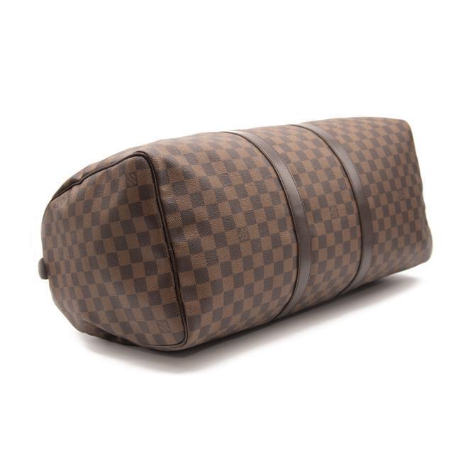 Louis Vuitton Keepall Damier Ebene 50 Brown Coated Canvas Weekend/Travel Bag