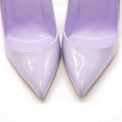 NEW Christian Louboutin Hot Chick Scallop Pointed Toe Pump Lilac EU 39