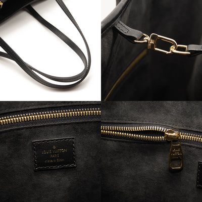 LOUIS VUITTON Empreinte Monogram Giant Broderies Neverfull MM Black Tote