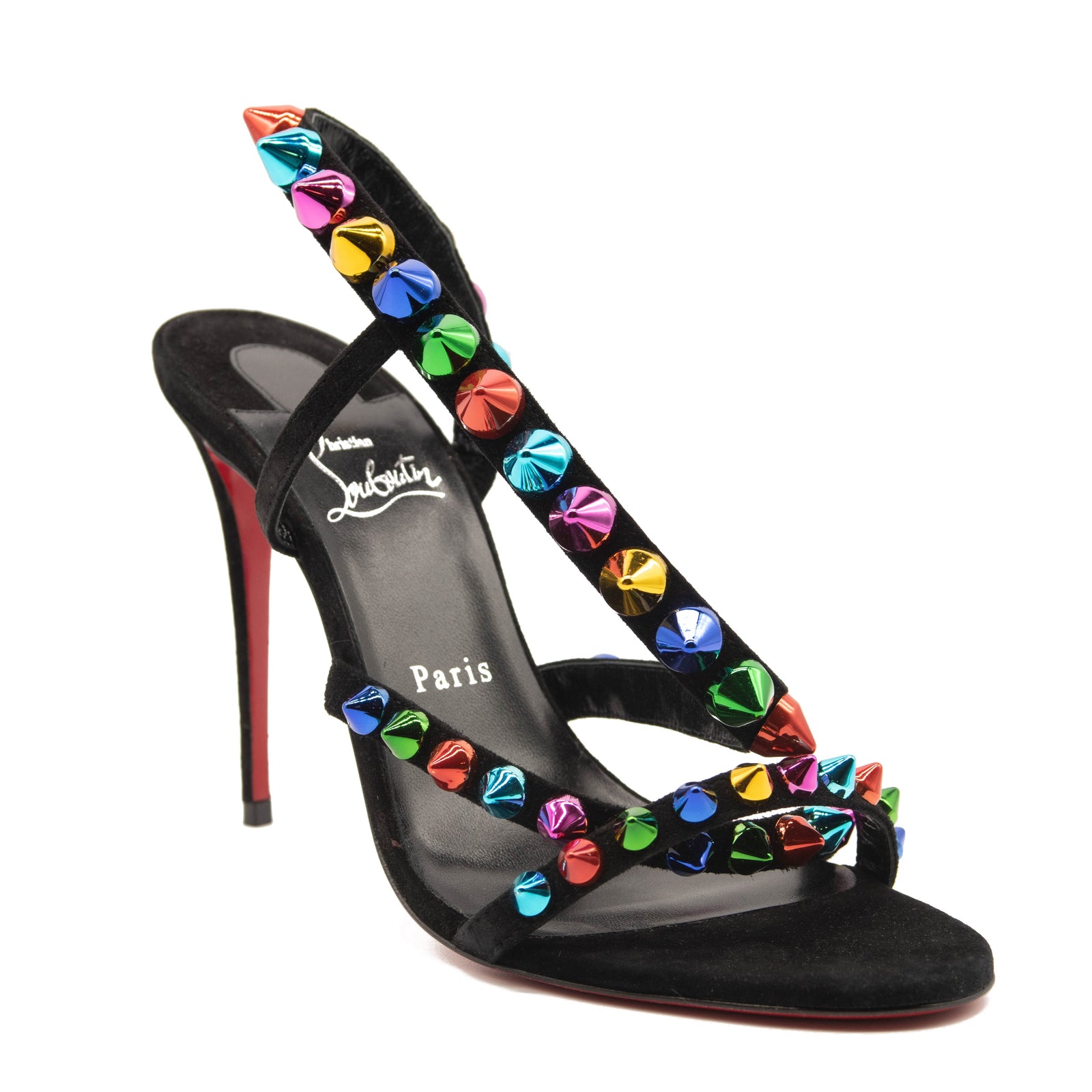 Christian Louboutin Spikita Strap Slingback Sandal (Women) EU 39.5