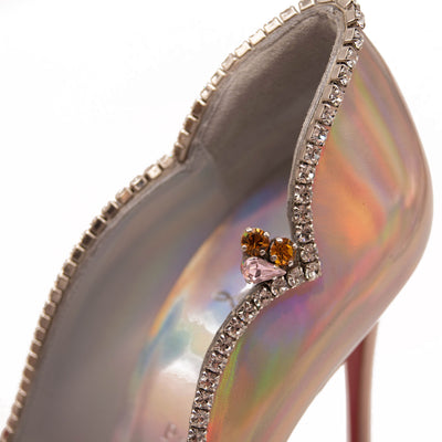 NEW Christian Louboutin Chick Queen Pointed Toe Pump Wood Rose 38 EU