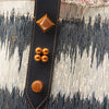 NEW Christian Louboutin Frangibus Medium Embroidered Tote Denim Orange Logo