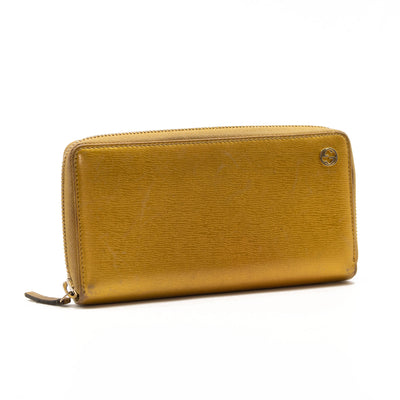 Gucci Betty Zip Around Wallet Gold Interlocking GG Zippy