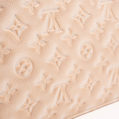 Louis Vuitton Empreinte Monogram Summer Stardust Neverfull MM Pochette Beige Clair Pink Wristlet