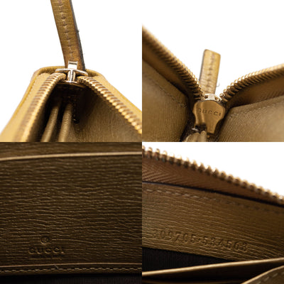 Gucci Betty Zip Around Wallet Gold Interlocking GG Zippy