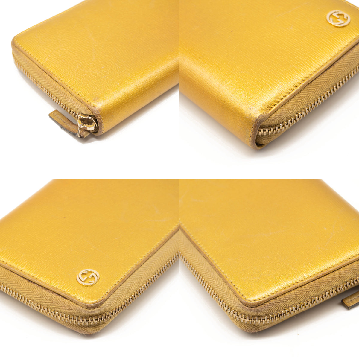Gucci Betty Zip Around Wallet Gold Interlocking GG Zippy