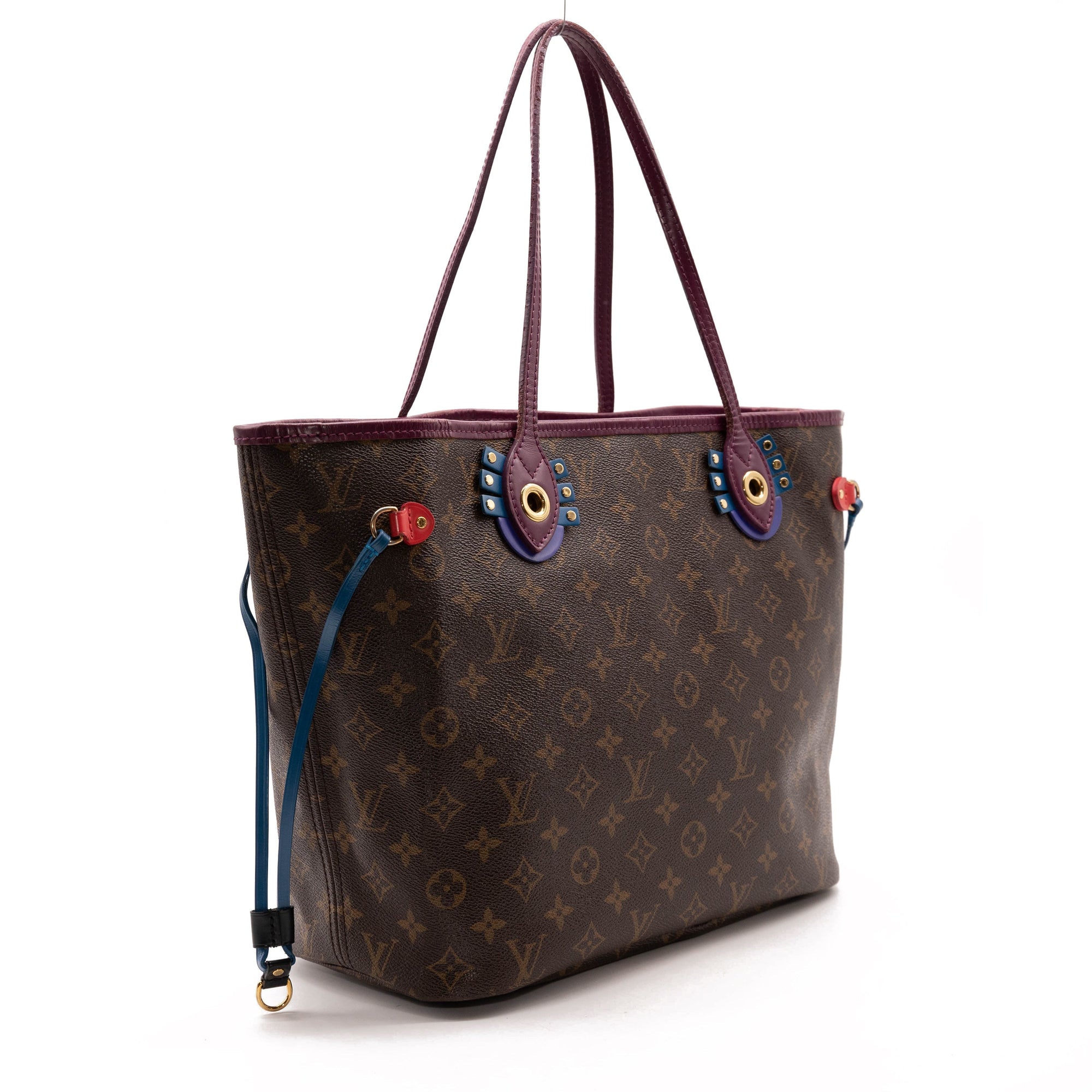 LOUIS VUITTON Monogram Totem Neverfull MM Magenta