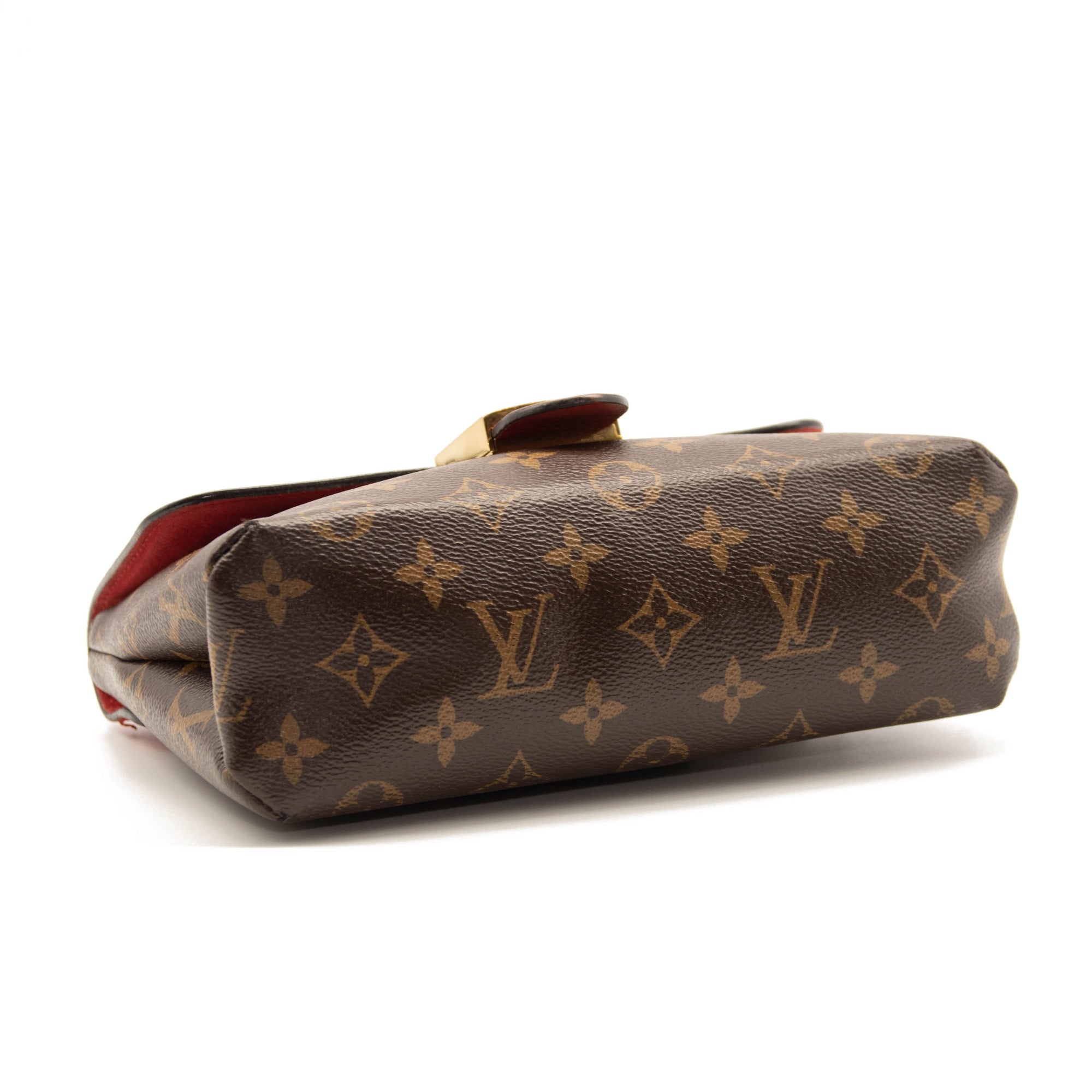 Louis Vuitton Monogram Locky BB Coquelicot Red Leather Shoulder Bag