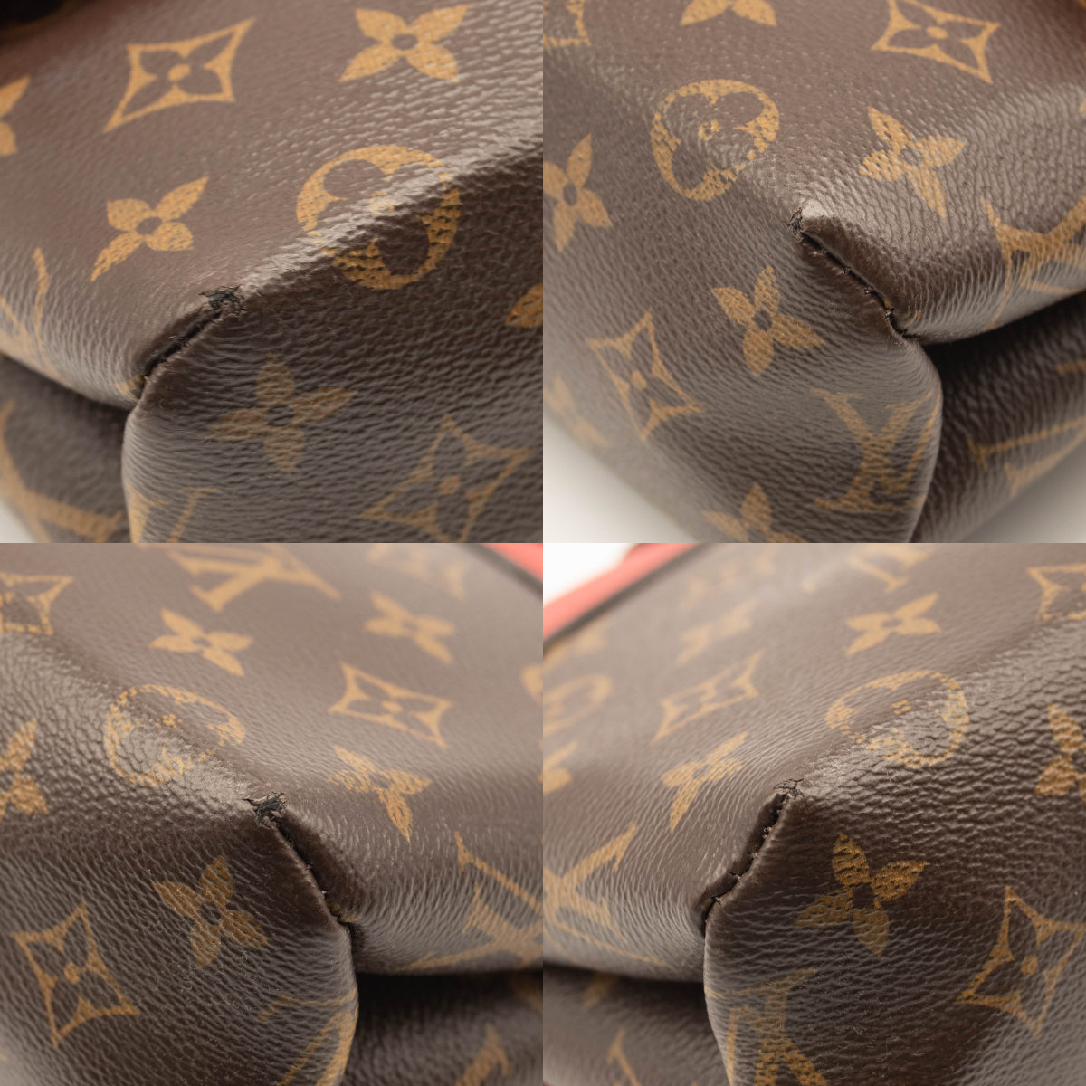 Louis Vuitton Monogram Locky BB Coquelicot Red Leather Shoulder Bag
