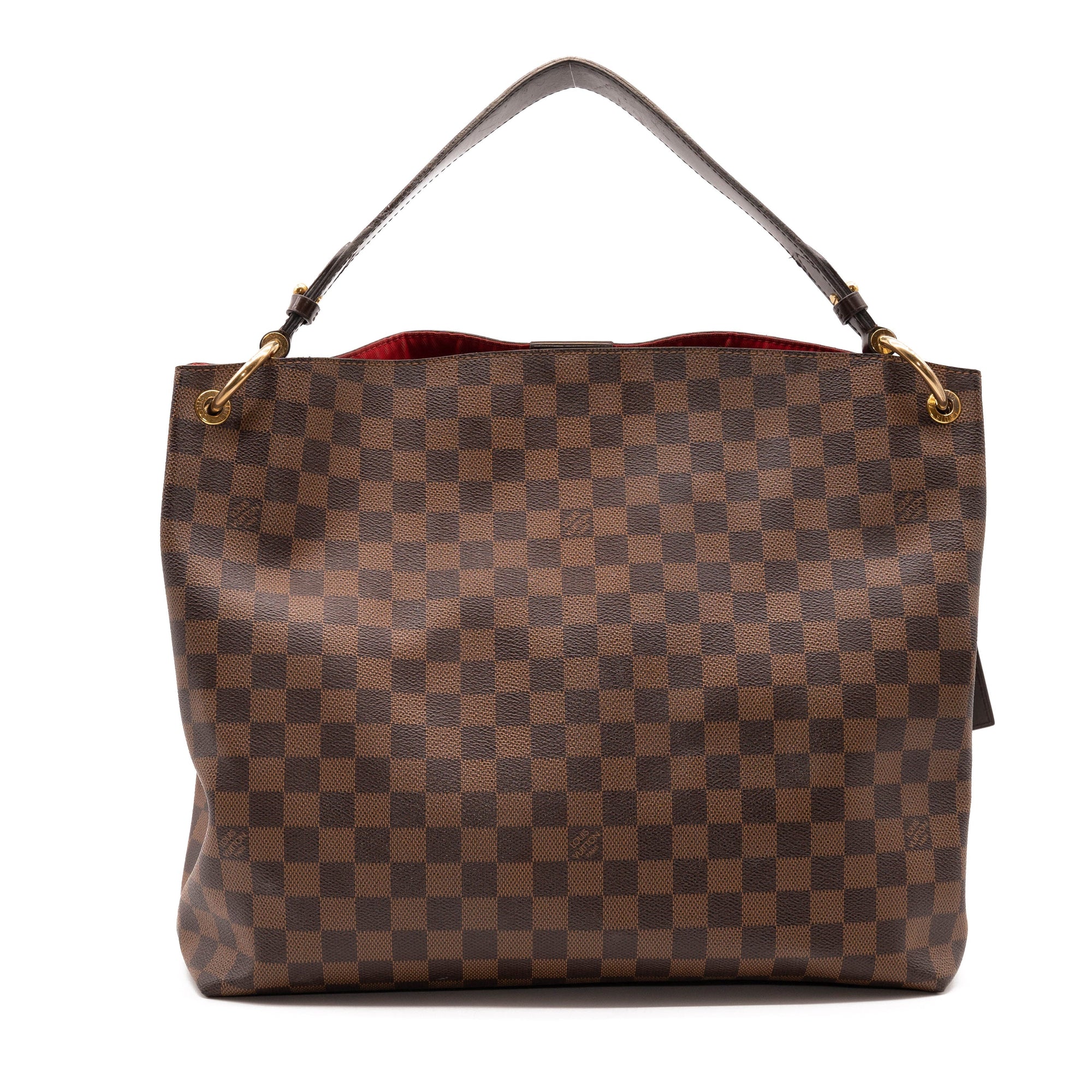 Louis Vuitton Graceful Mm Brown Damier Ébène Canvas Hobo Bag