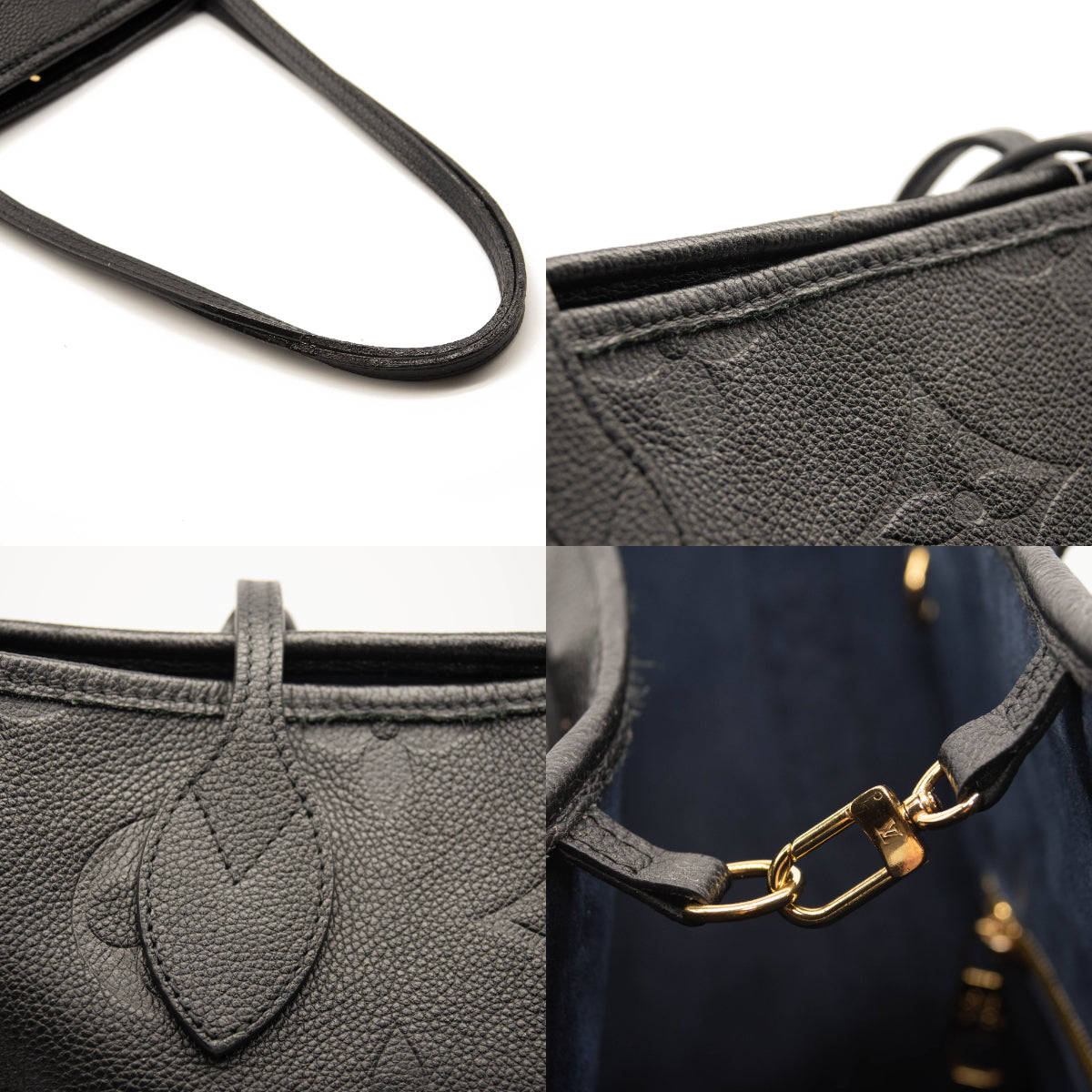 Louis Vuitton Empreinte Monogram Giant Neverfull MM Black Tote