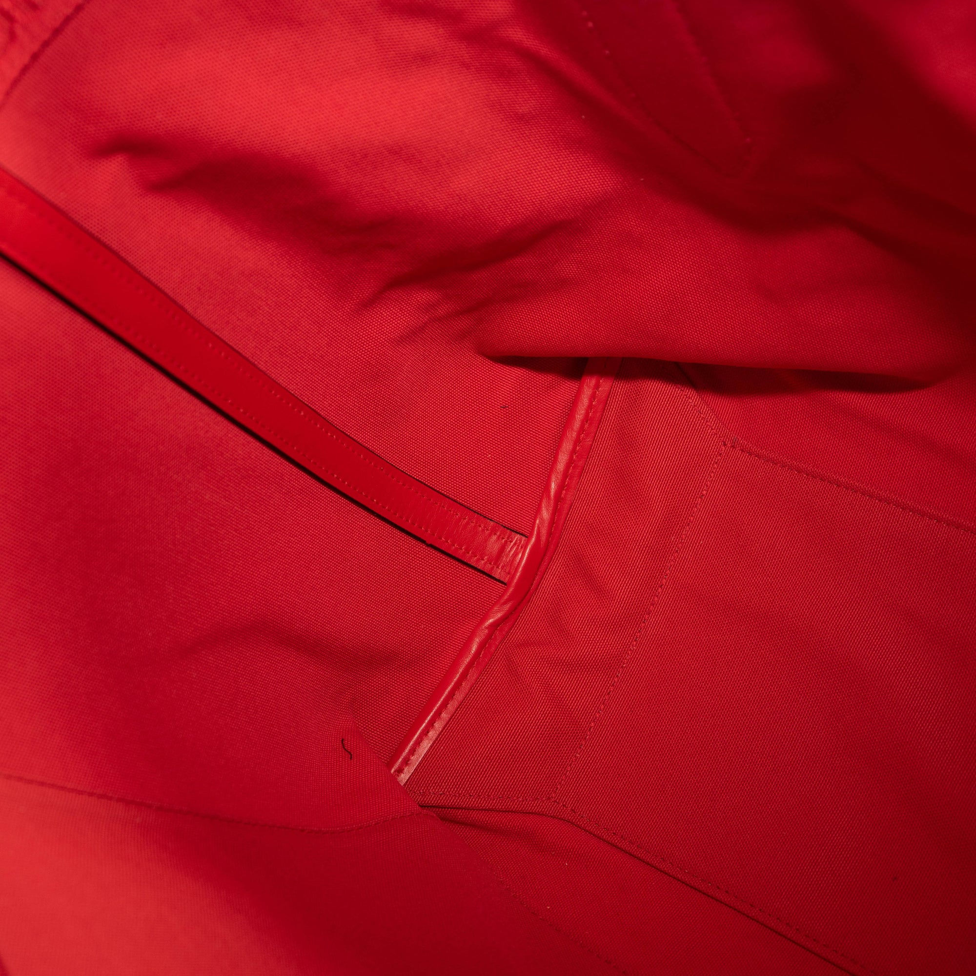 NEW Christian Louboutin Frangibus Medium Embroidered Tote Denim Orange Logo