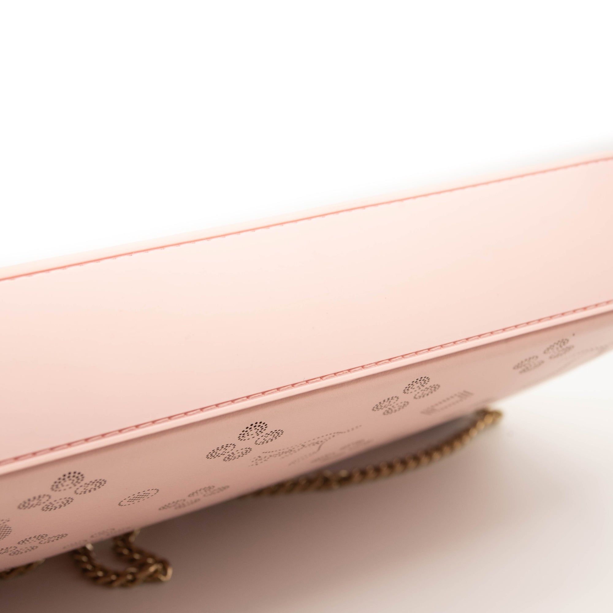 Christian Louboutin Loubila Loubinthesky Laser Perforated Leather Pouch Pink