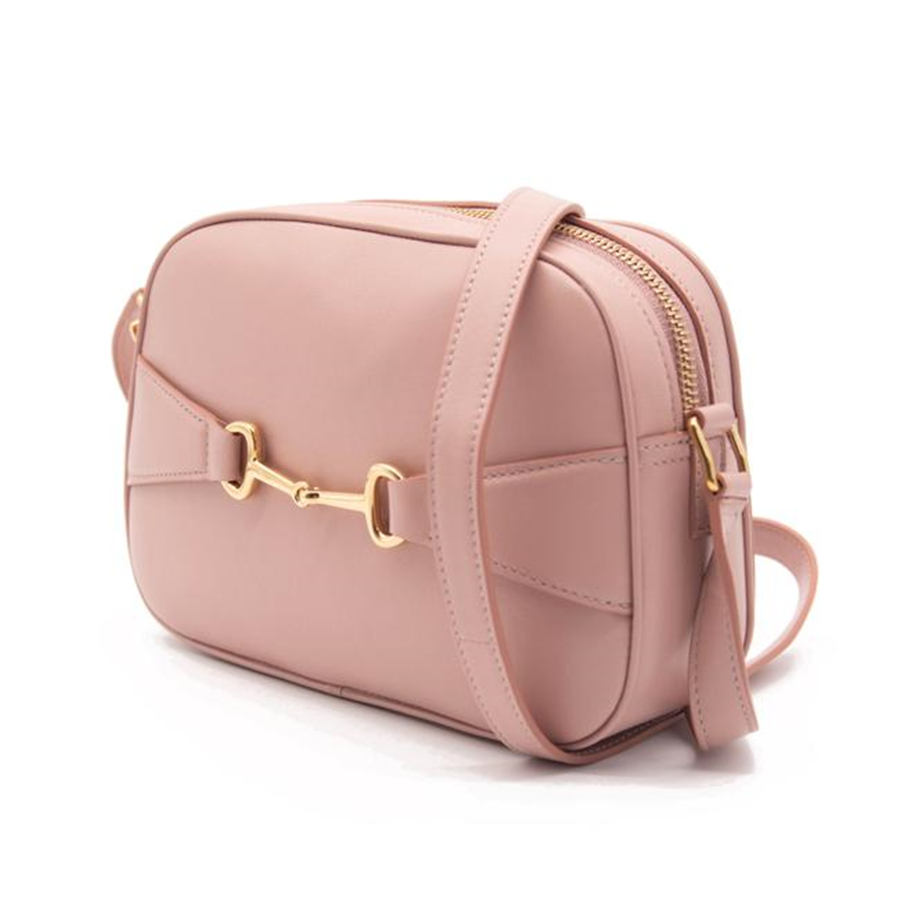 NEW Celine Camera Crecy 191353 Bus 38no Cross Body Pink Leather Shoulder Bag