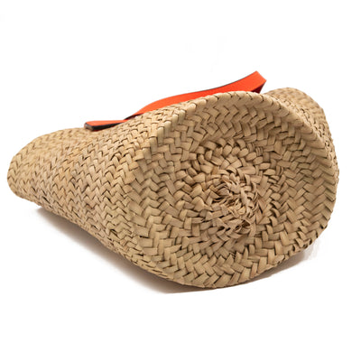 Christian Louboutin Christian Louboutin Loubishore Logo Straw Tote Orange