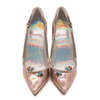 Christian Louboutin Chick Queen Pointed Toe Pump Wood Rose 37 EU