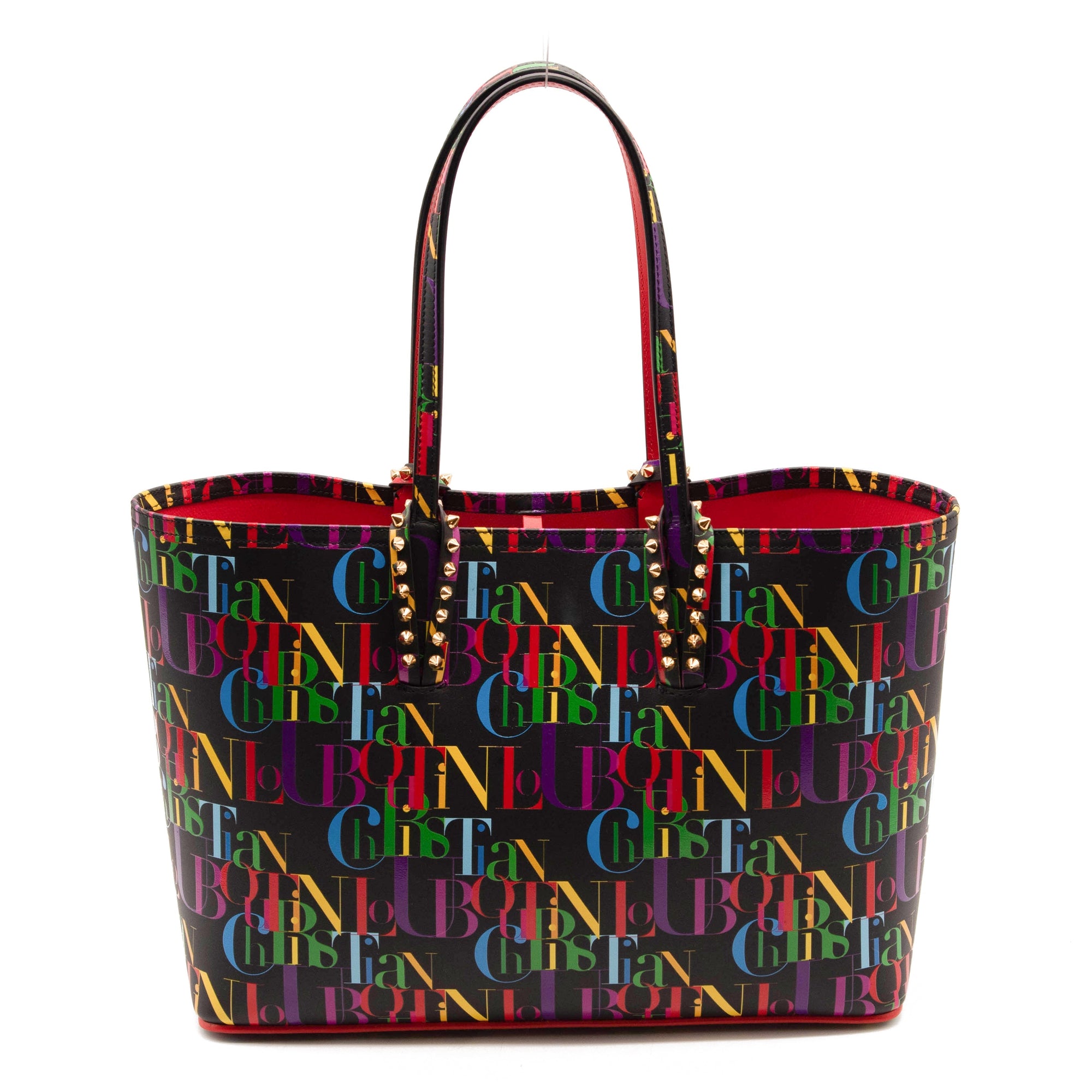 NEW Christian Louboutin Small Cabata Print Leather Tote