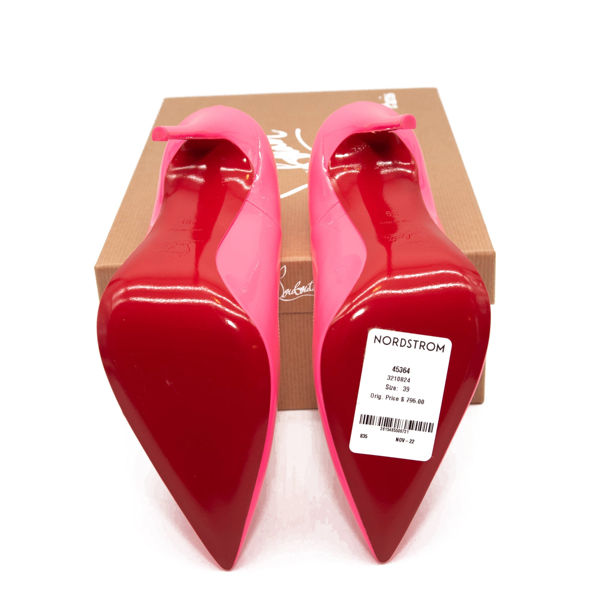 NEW Christian Louboutin So Kate Pointed Toe Pump 133 mm EU 39