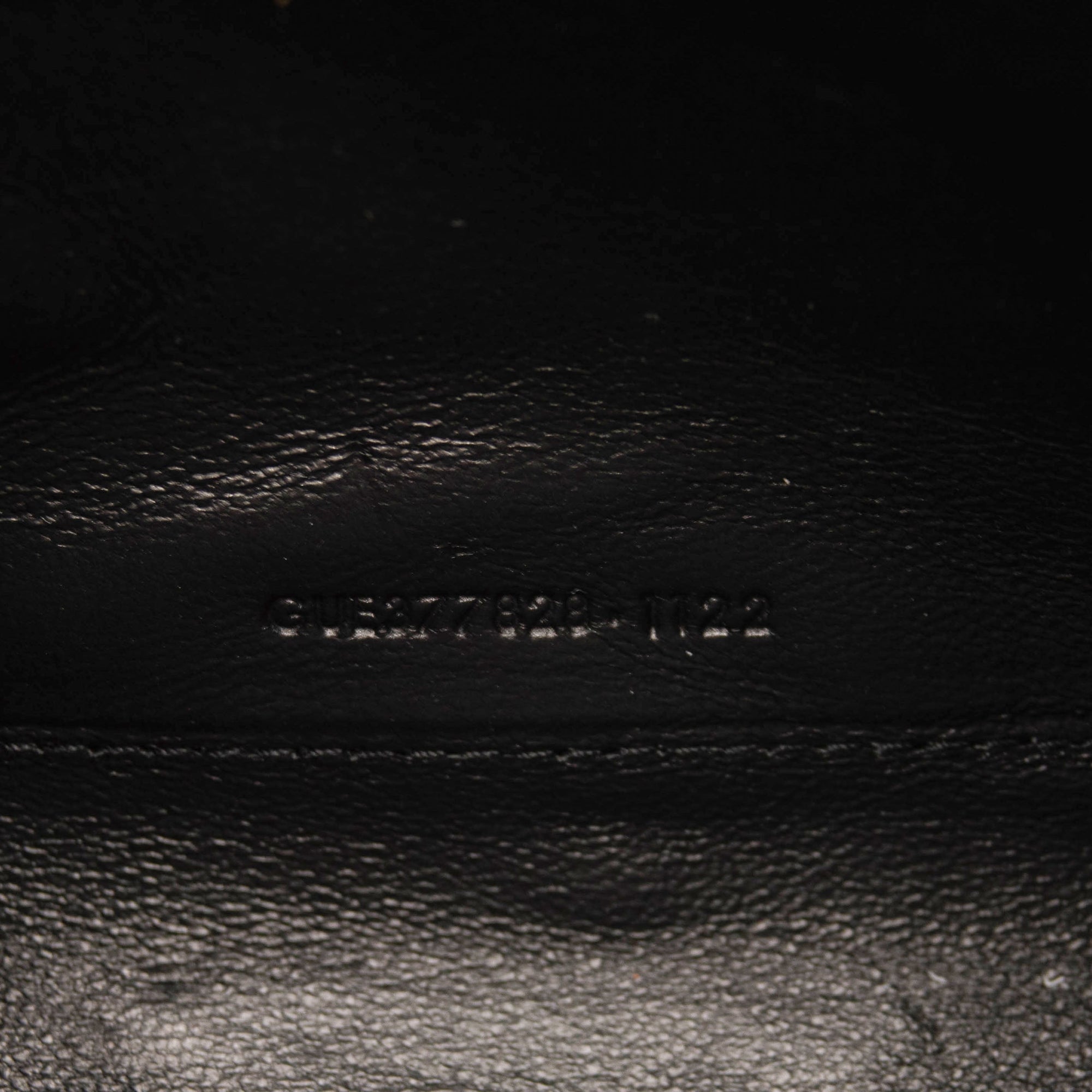 Saint Laurent Grain De Poudre Matelasse Chevron Monogram Chain Wallet Black