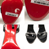NEW Christian Louboutin Astrid Slingback Sandal EU 39 Black Patent Heels Pumps