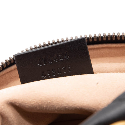 Gucci Calfskin Matelasse GG Marmont Belt Bag 85 34 Black