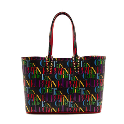 NEW Christian Louboutin Small Cabata Print Leather Tote