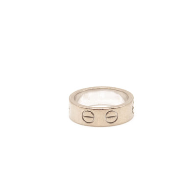 CARTIER 18K White Gold 5.5mm LOVE Ring US 5