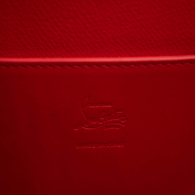 NEW Christian Louboutin Large Cabarock Croc Embossed Leather Tote Brown