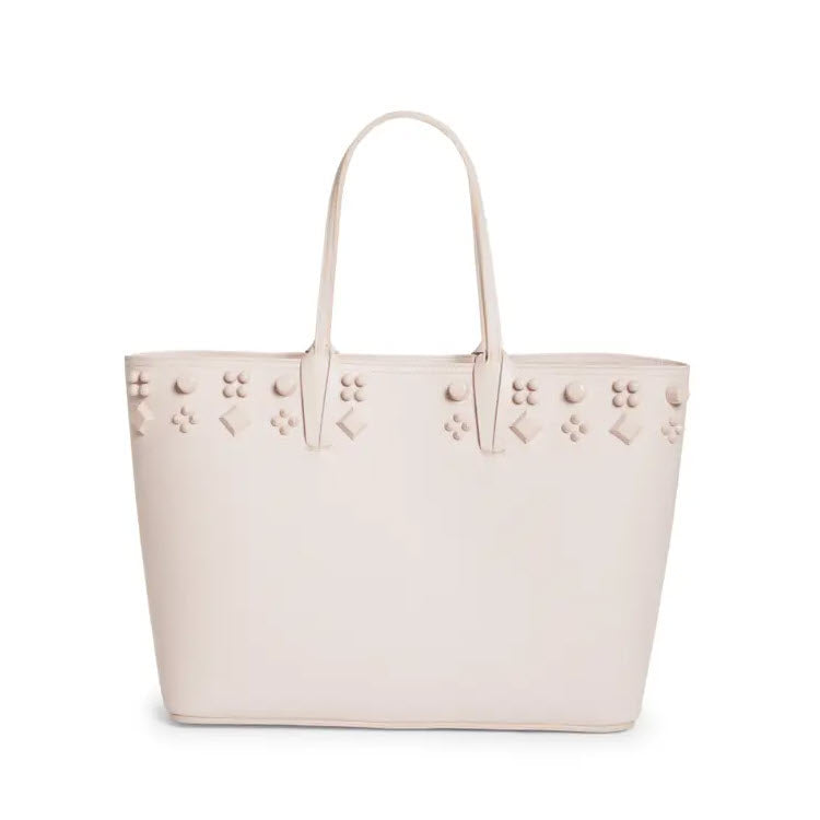 NEW $1890 Christian Louboutin Cabata Empire Spike Studded Leather Tote Bag