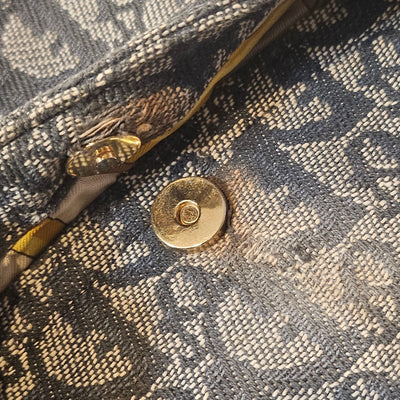 Christian Dior  Monogram Saddle Bag Blue